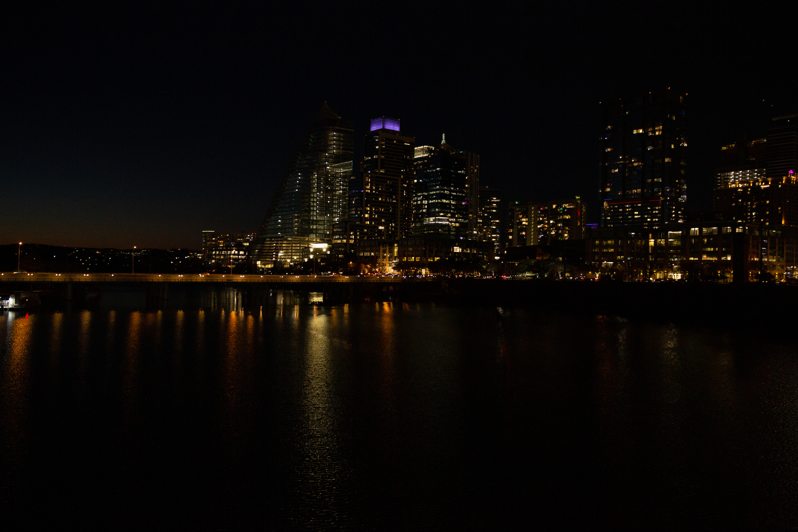 Austin downtown at night